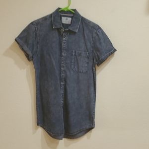 Cotton on Denim button up short sleeve extra small